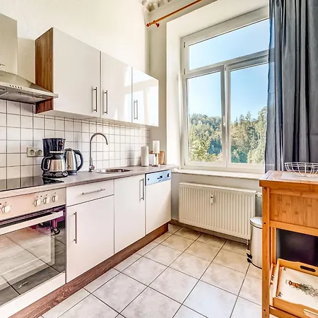 Villa Mountain Bliss In Borstendorf, Cleaning Included *